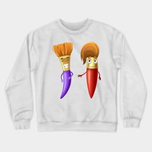 Cute Brushes Crewneck Sweatshirt